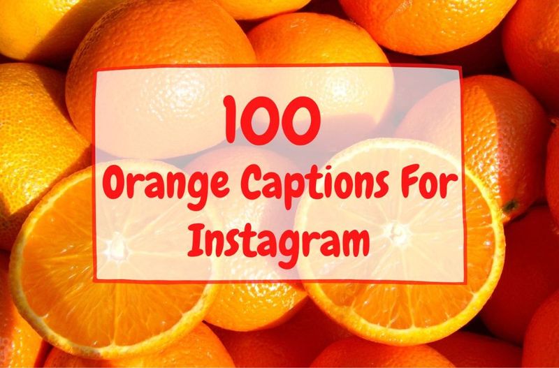 100 Orange Captions for Instagram Best Orange Aesthetic Quotes